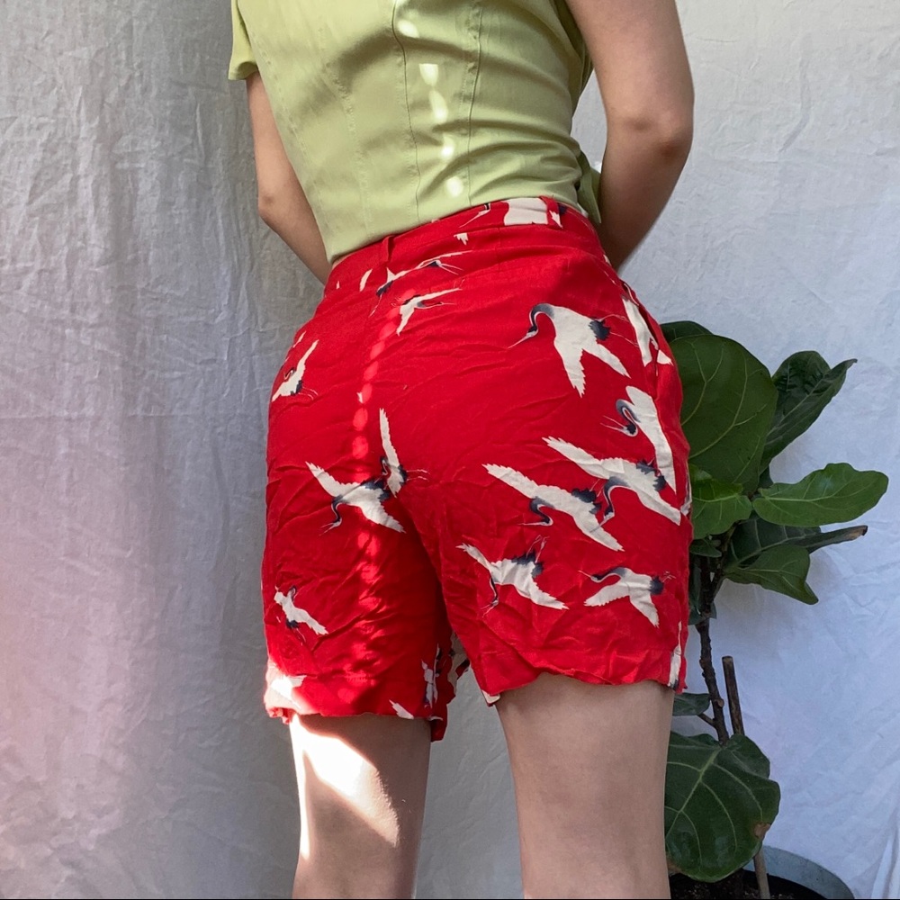 ZARA crane print shorts